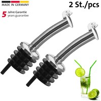 Westmark Ausgießer Edelstahl Set - Universeller Flaschenausgießer 2 Stück