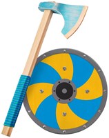Woodsy Wikinger Holzspielzeug Axt und Schild - Buchenholz ab 4 Jahren-2