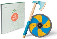 Woodsy Wikinger Holzspielzeug Axt und Schild - Buchenholz ab 4 Jahren