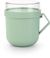 Brabantia Suppenbecher to go jadegrün - Lunchbecher mit Topping-Behälter-2
