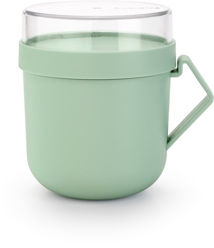 Brabantia Suppenbecher to go jadegrün - Lunchbecher mit Topping-Behälter-2