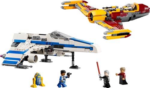 LEGO Star Wars Raumschiff Bauset New Republic E-wing vs Shin Hati Starfighter-3