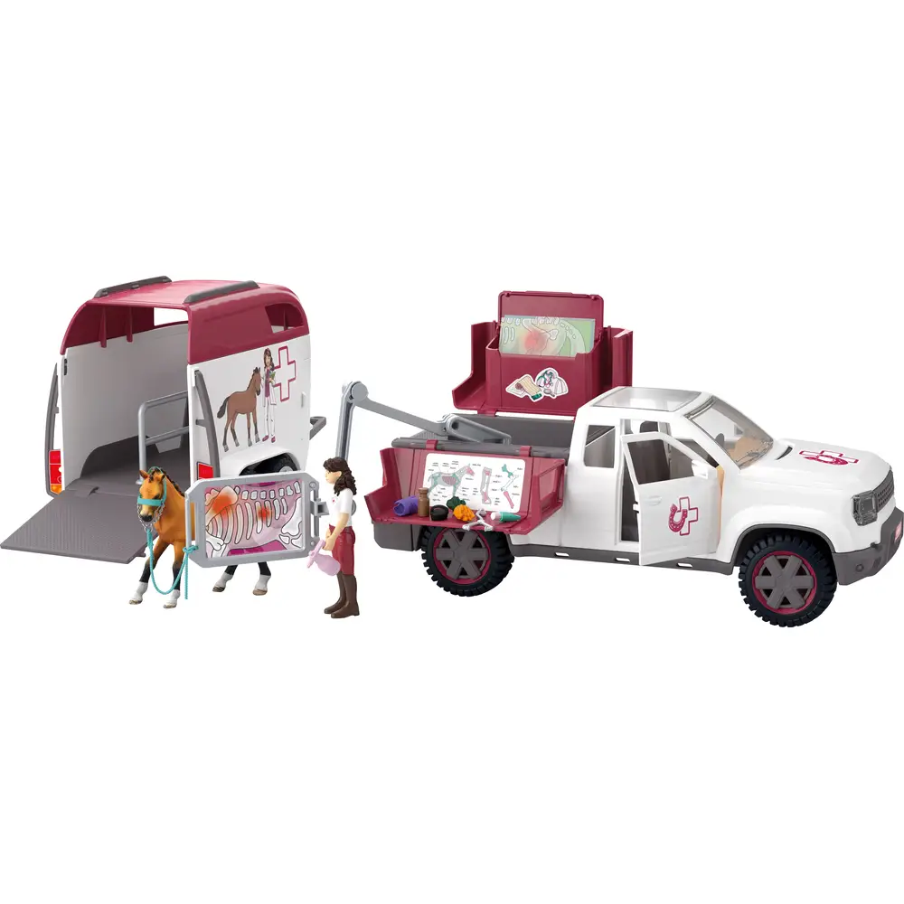 Schleich Horse Club Mobile Tierärztin Spielset mit Pferd