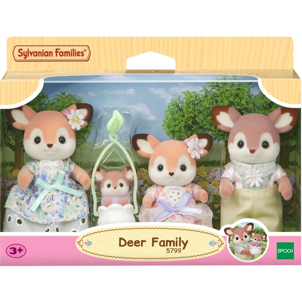 Sylvanian Families Hirsch Familie Spielset - samtweiche Puppen