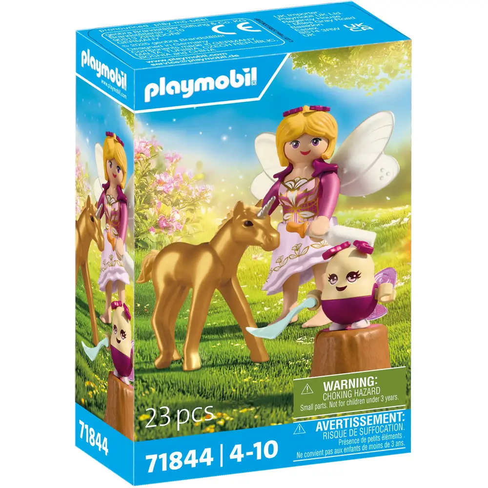 Playmobil goldenes Einhornfohlen Spielfigur mit Fee und Zubehör