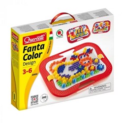 Quercetti Mosaik Spielzeug Fantacolor Design 300 Pins kreativ