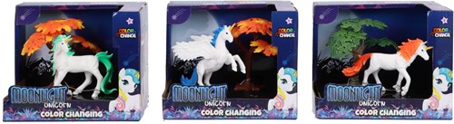 Moonlight Einhorn Spielzeug Farbwechsel mit Baum - magisches Spielzeug
