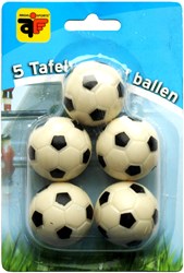 Tischfußballbälle Set Tischfußball 5 Stück schwarz weiß Blister