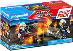Playmobil Feuerwehr Spielzeug - Starterpack Feuerwehrübungen 70907