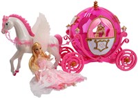 KiddyGo Prinzessin Pferdekutsche Spielzeug mit Licht und Puppe - magisches Abenteuer-2