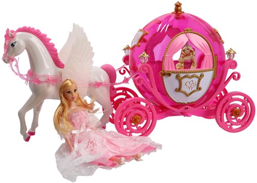 KiddyGo Prinzessin Pferdekutsche Spielzeug mit Licht und Puppe - magisches Abenteuer-2