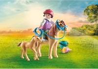 Playmobil Horses of Waterfall Spielset Kind mit Pony und Fohlen-3