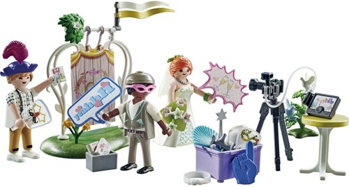 Playmobil City Life Brautpaar Fotobox - Hochzeit Spielset für Kinder-2
