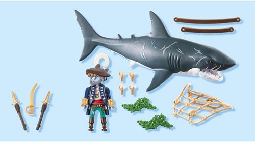 Playmobil Pirates Riesiger Hai Piraten Spielzeug mit Spielfigur-2