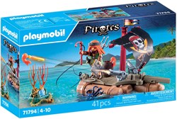 Playmobil Pirates Piratenfloß Bauset mit Schatz und Spielfigur