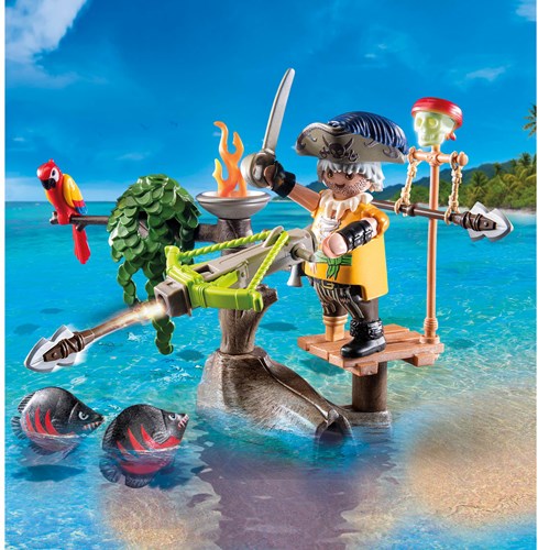Playmobil Pirates Spielfigur Pirat mit Ballista Piraten Spielzeug-3
