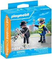 Playmobil Polizei Spielfigur DuoPack Polizist und Dieb 71804
