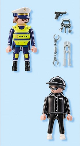 Playmobil Polizei Spielfigur DuoPack Polizist und Dieb 71804-3
