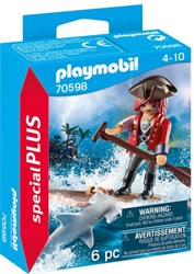 Playmobil Piratenspielzeug mit Floß und Hammerhai 70598 Abenteuer