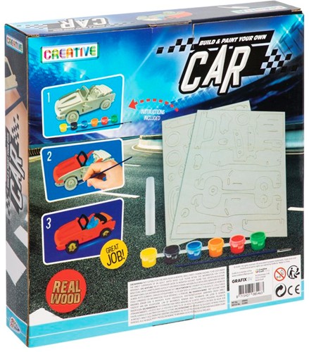 Grafix Grafix Holzpuzzle-Bauset Auto-3