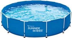 Summer Waves Aufstellpool 366x76 cm mit Filterpumpe blau