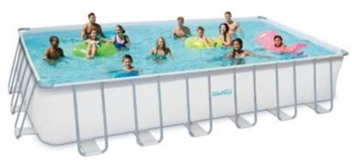 Summer Waves Pool Elite rechteckiger Rahmen 732x366x132 cm mit Sandfilterpumpe-2