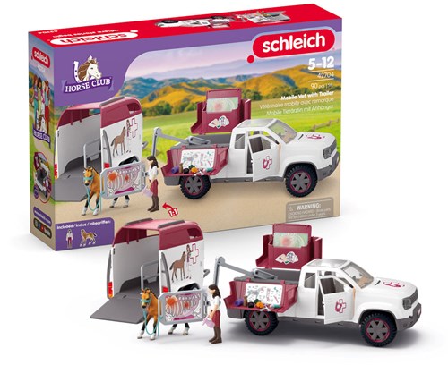 Schleich Horse Club Mobile Tierärztin Spielset mit Pferd