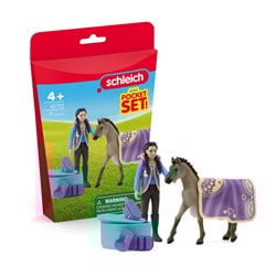 Schleich Horse Club Spielset Beauty Set mit Kim - Pferdefiguren