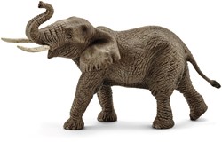 Schleich Wild Life Afrikanischer Elefantenbulle Spielfigur - naturgetreues Spielzeug