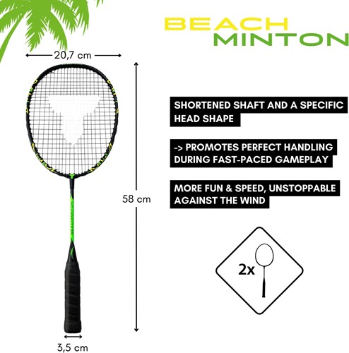 Schildkröt Beachminton Set Strandspiel Badminton windresistent-2