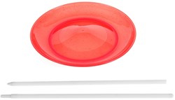 Acrobat Weiches Spinning Teller mit Hand Stick, rot