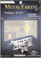 Eureka Modellbau Flugzeug Fokker D-VII Metall 3D Puzzle-2