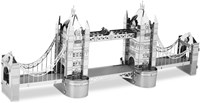 Eureka 3D Puzzle London Tower Bridge Metall Bausatz Silber Edition