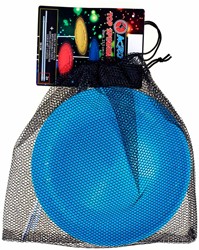 Eureka Balance Board Spielzeug mit Stab hellblau - Acrobat 23,5 cm