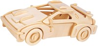 Eureka Holz-Bausatz Rennwagen - Gepetto's Workshop 3D Spielzeugauto-2