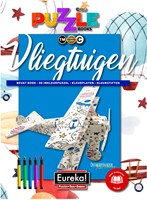 Eureka 3D Puzzle Buch Flugzeuge Malbuch und 3D Puzzle Spielzeug