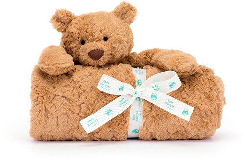 Jellycat Kuscheldecke Bartholomäus Bär 56x70 cm Babydecke-3
