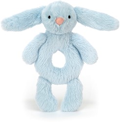 Jellycat Rassel Bashful Blue Hase