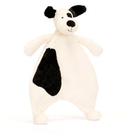 Jellycat Schmusetuch Hund Bashful Black & Cream - weiches Kuscheltuch