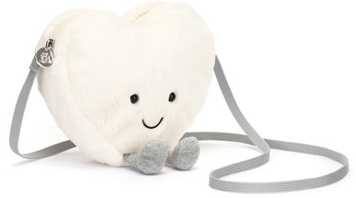 Jellycat Kuscheltier Amuseable Creme Heart Tasche