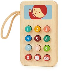 Mentari Holzspielzeug Handy für Kleinkinder und Vorschulkinder