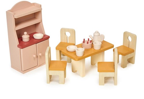 Mentari Holz Puppenhaus Esszimmer Spielzeug - nachhaltiges Holzspielzeug
