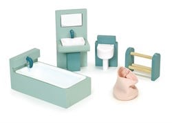 Mentari Holz Puppenhaus Badezimmer Spielset für Kinder