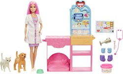BARBIE FAST CAST VETERINARIAN CLINIC DOLL AND ACCESSORIES