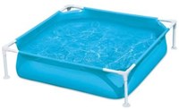 Summer Waves Aufstellpool 122x122x30 cm blau Kinderbecken Garten
