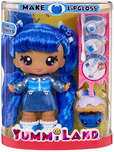 Yummiland Large Doll + Lipgloss Pet- Rory Blueberr