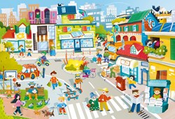 Ludattica Puzzle - Lernspielzeug Die Grüne Stadt 48 Teile