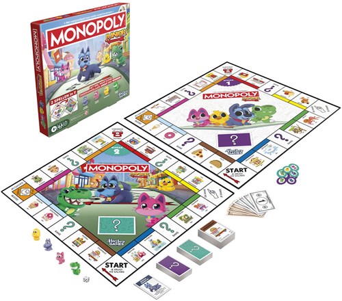 Hasbro Monopoly Junior Brettspiel - 2 Spiele in 1 für Kinder-2