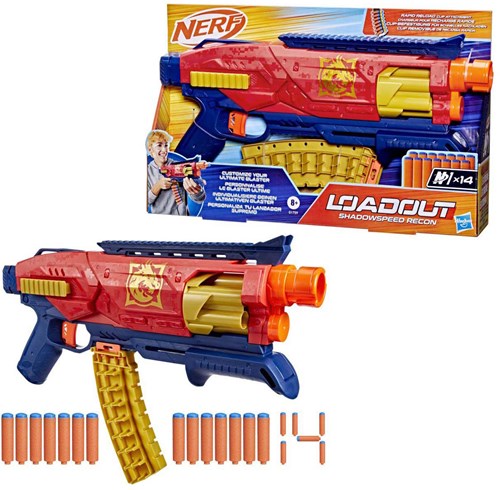Hasbro NERF Dartblaster Loadout Shadowspeed Recon mit 14 Darts-3