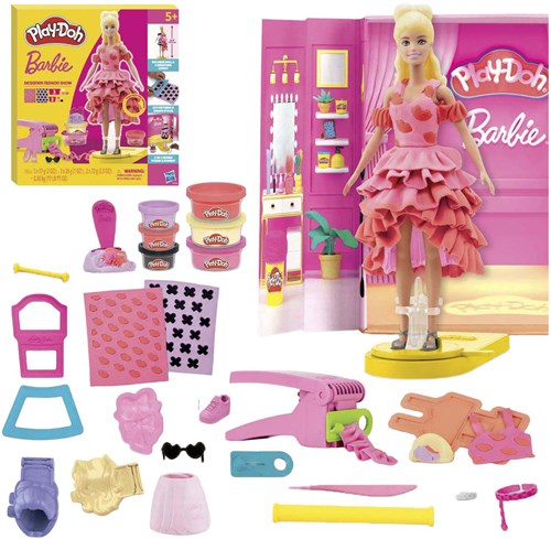 Hasbro Barbie Knetspielset - Play-Doh Modenschau kreatives Spielzeug-2
